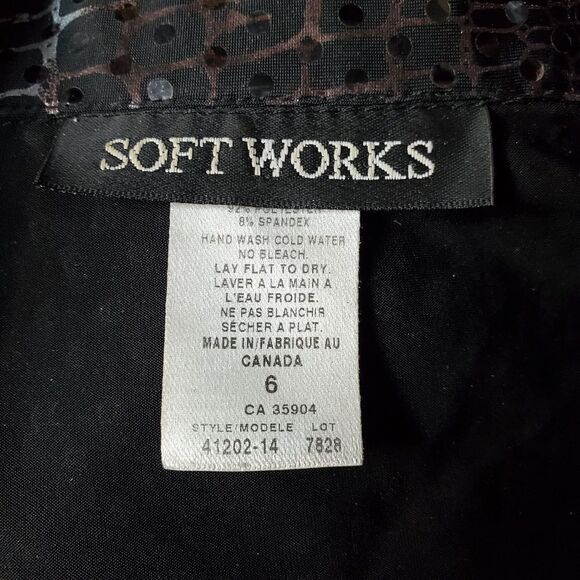 Soft Works Black & Silver Snake Patterned Jacket (6) - Picture 5 of 5